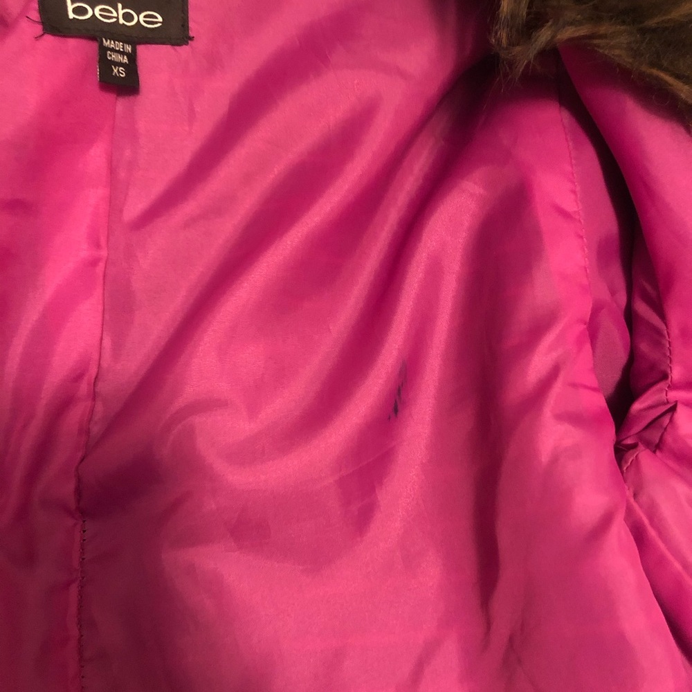 SOLD Vintage Y2K Bebe Faux Fur Cropped Jacket - Picture 6 of 6